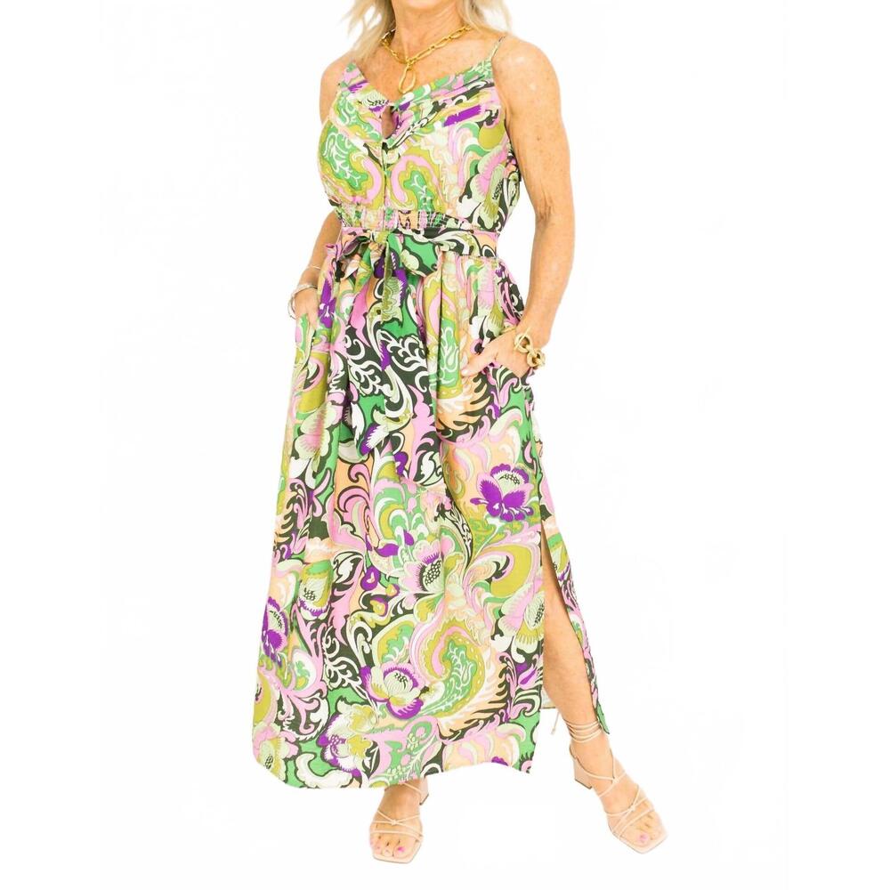 NEW JOY JOY sonata dress in jungle paisley